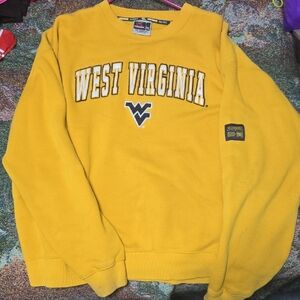 West Virginia Crewneck Sweater - Yellow